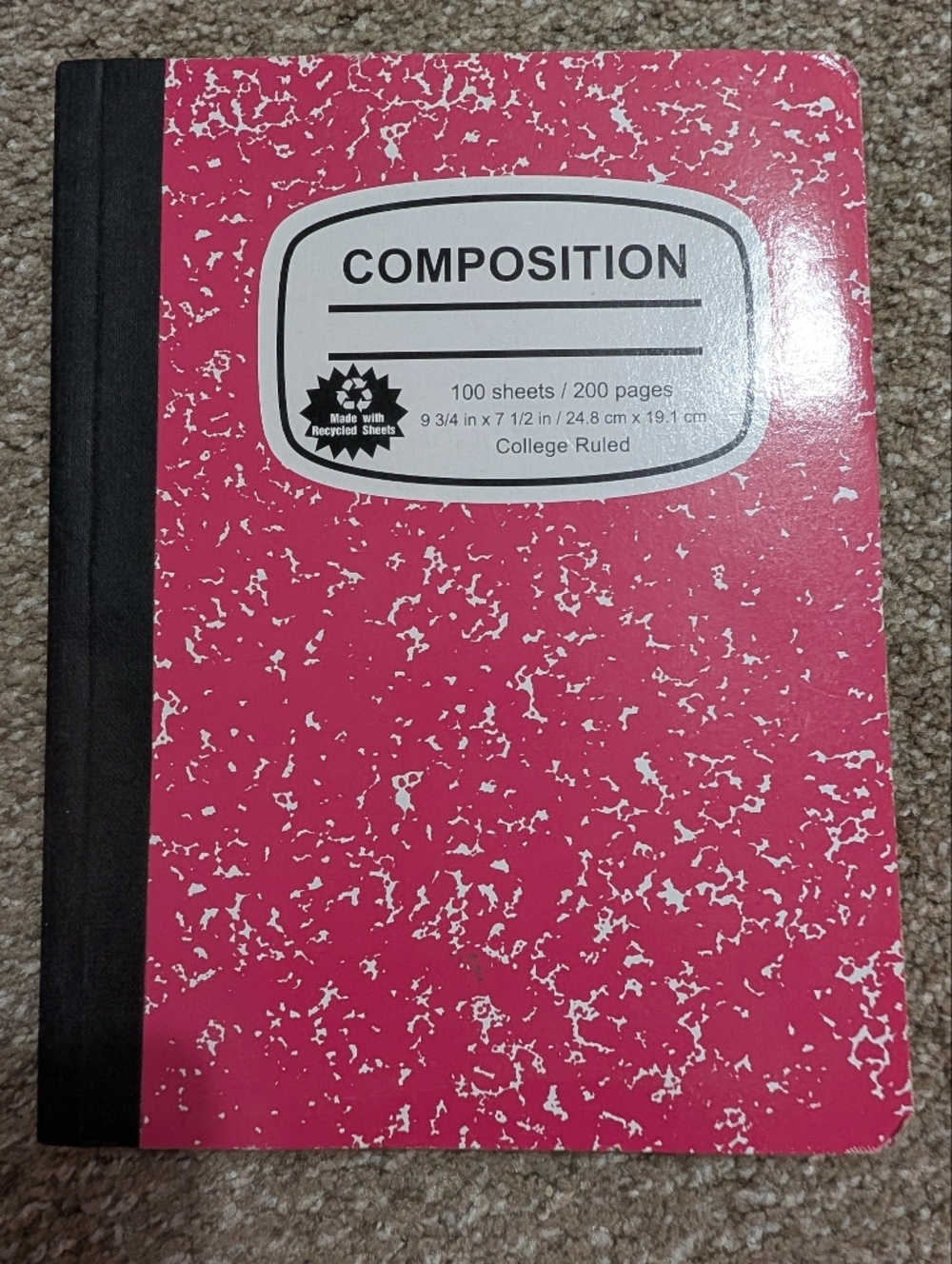 3 Pack Composition Wild Ruled Notebook - Picture 1 of 12